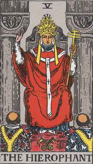 The Hierophant reversed The Hierophant