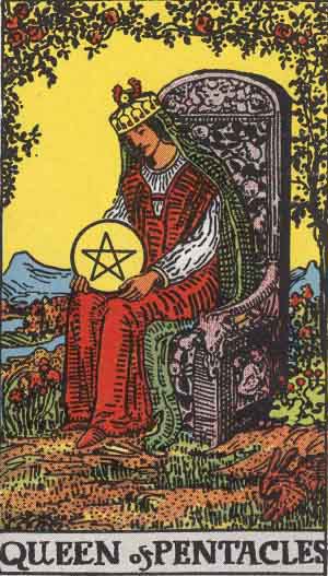 Queen of Pentacles upright Queen of Pentacles