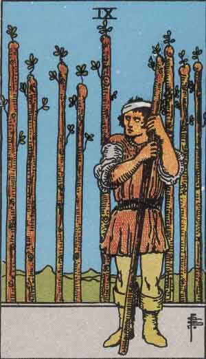 Nine of Wands reversed Nine of Wands