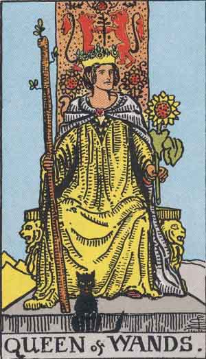 Queen of Wands reversed Queen of Wands