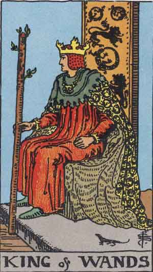 King of Wands upright King of Wands