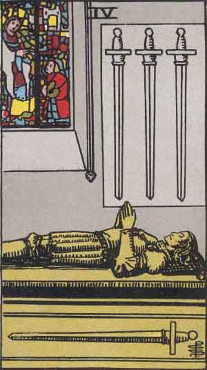 Four of Swords upright Four of Swords